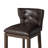 Maven Lane Hugo Stool with Faux Leather Upholstery-92565407-92565405