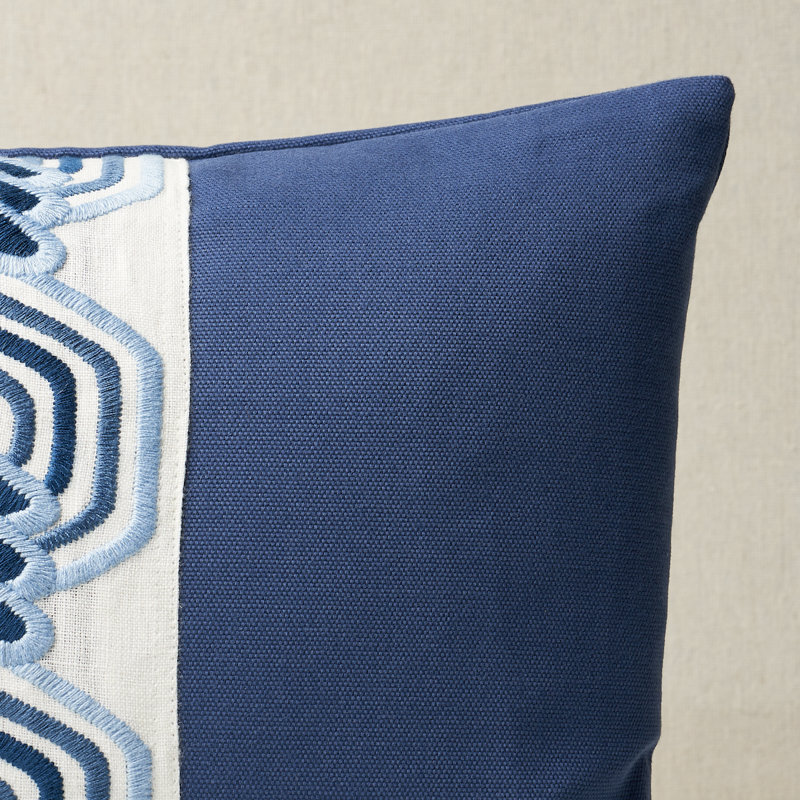 The Twist Embroidered Pillow, 11"H x 16"W, Rectangular