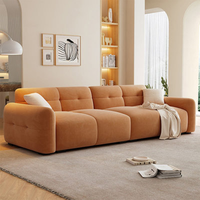 Coussin modulaire orange en polyester