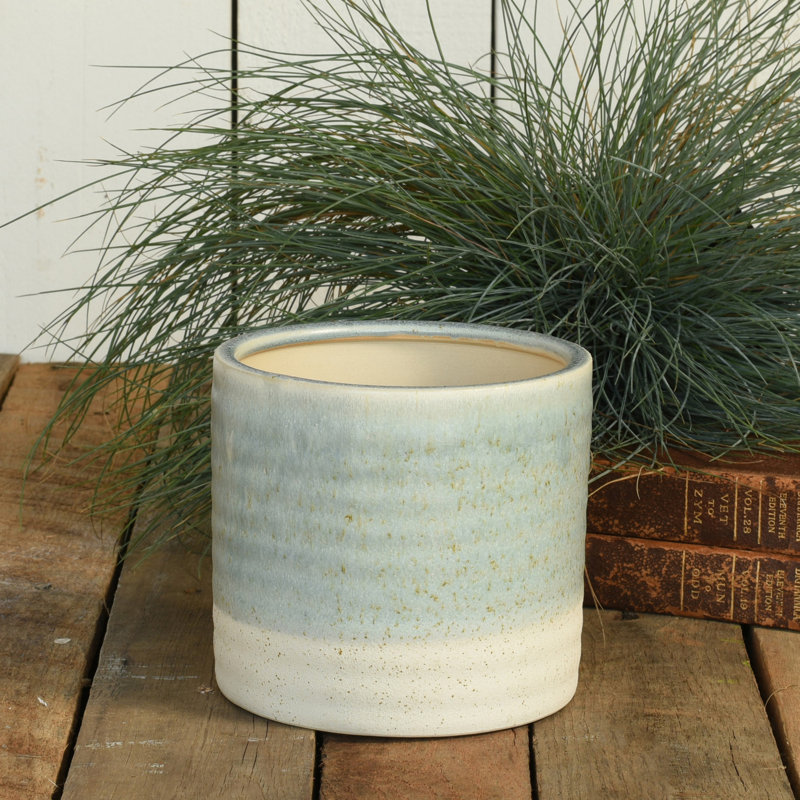 Statham Sand meets Sea Cachepot, 5.25" H x 5.5" W x 5.5" D