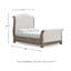 Grand lit-bateau tapissier Estebon-123191830