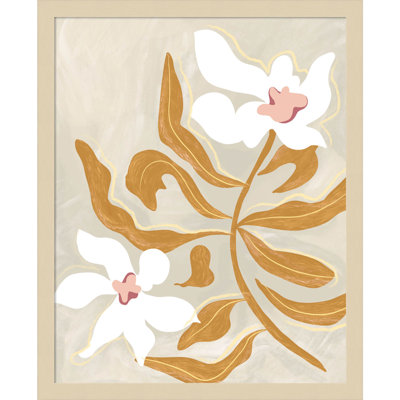 Flower Flower Flower by Arty Guava Wood Framed Wall Art Print
