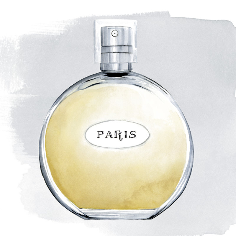 Parfum On Grey I by Grace Popp - Wrapped Canvas Painting, 30cm H x 30cm W x 3.8cm D