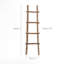 59.1" H 4-Rung Solid Wood Blanket Ladder Rustic Freestanding Towel Rack