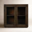 Bradley Oak Wood 2Dr Cabinet Cocoa Brown