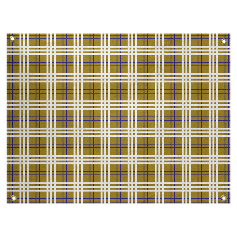 Tapisserie polyester Baltimore Luxury, H 50 po x l 59 po, Or / mauve / blanc