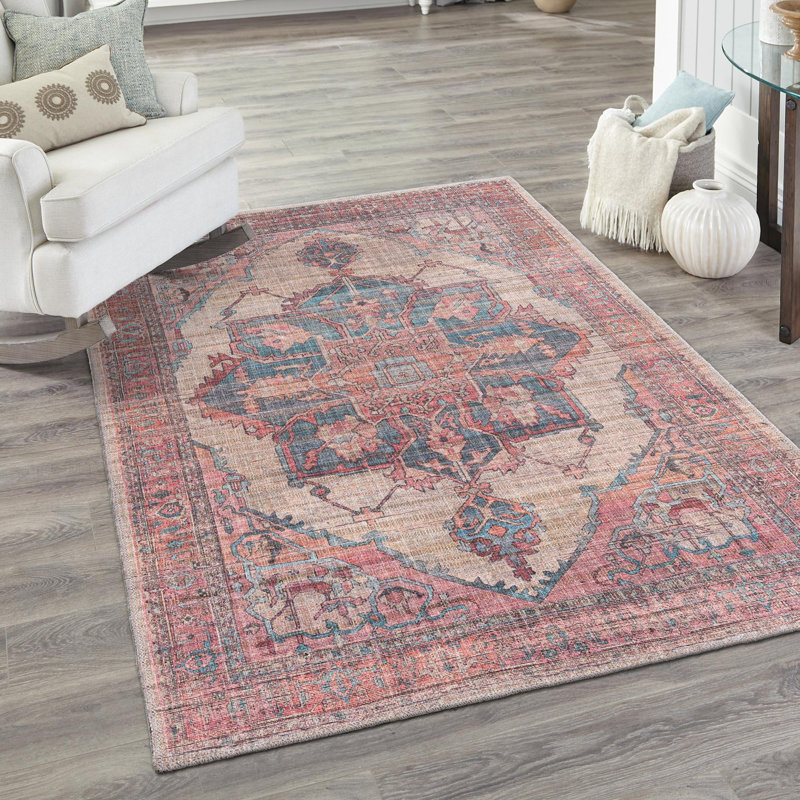 Haag Chenille Floral Indoor Rug, Rectangle 3'3" x 5'3"