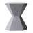 Chlora 17" Wide Side Table, Fiberstone Accent Table with Round Stone Top, Modern End Table for Living Room, Bedroom, Patio or Garden, Indoor Outdoor Design-768501681