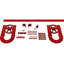 Ensemble de quincaillerie de porte de grange simple standard Premium Wagon Wheel Horseshoe-688459882-688459886