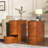 Wood End Table Set, 3-Drawer, No Assembly Required, Set of 2-469941322