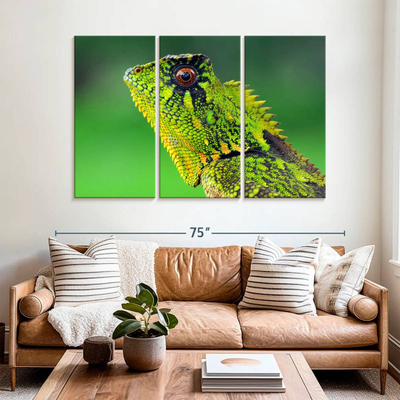 Brampt Exotic Lizard, 42" H x 65" W