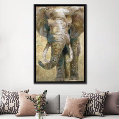 « summer safari éléphant », impression sur toile