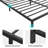 Twin Metal Bed Frame, 10" Platform, Heavy Duty Steel Slats, Noise-Free, Easy Assembly, No Box Spring, Black-969819354