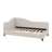 Stylish L-Shaped Flax Daybed On Sturdy Wooden Legs-385189024-385189055