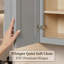 Armoire murale grise en bois massif, double porte 24 po avec charnières à fermeture en douceur et tablettes réglables (assemblage facile, l 24 po x P 12 po x H 30 po)