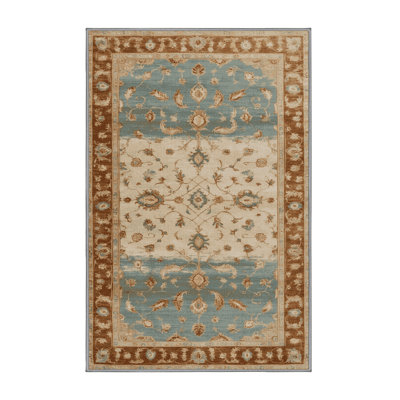 Machine Washable Overdyed Brown Area Rug