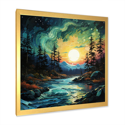 " Landscape Aurora Borealis Natures V "