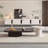 Combinaison meuble télé de style crème avec table basse