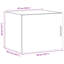 Armoire murale vidaXL-1473135445