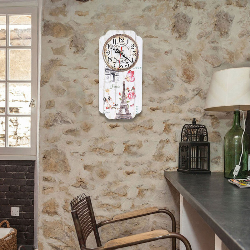 Horloge murale décorative de style européen, un objet unique pour la maison, le salon, le bar ou le bureau.