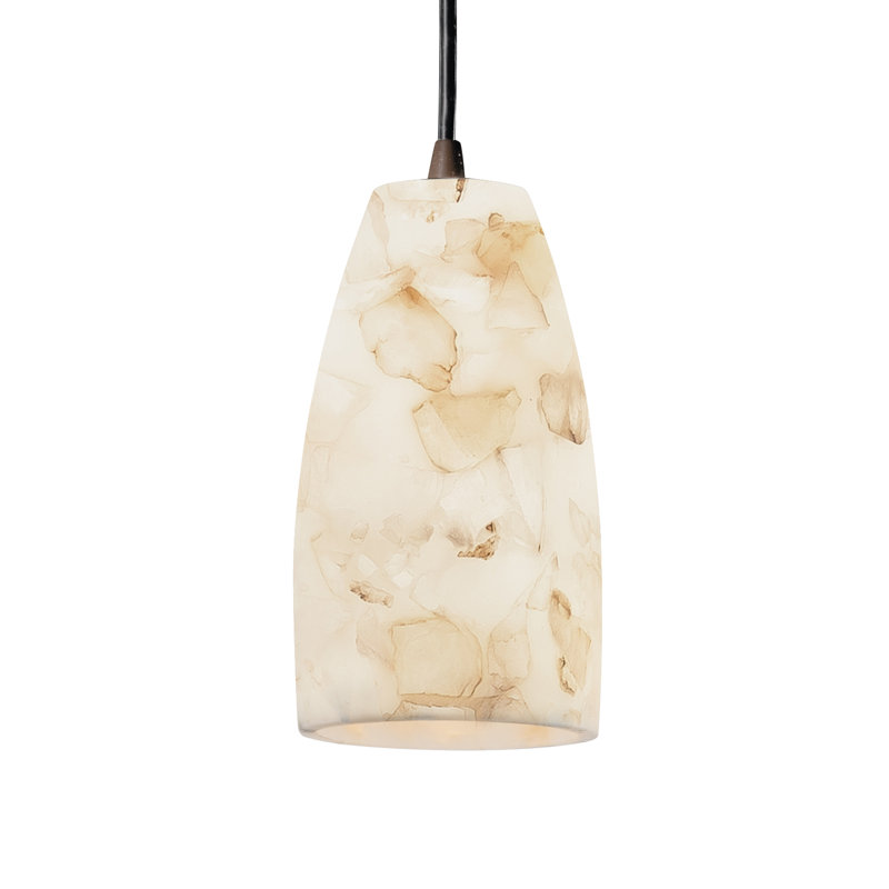 Alfonsina 1 - Light Single Pendant, Dark Bronze, Tall Tapered Cylinder