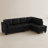Faux Leather L-Shaped Modular Sectional Sofa-75756250-75756249