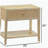 Fleur Natural 1-drawer Nightstand
