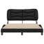 Cadre de lit vidaXL avec DEL sans matelas Hvar noir et blanc 53,9 po x 74,8 po-118101767-118101765