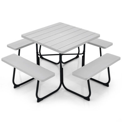 Biaca 8 - Person Patio Dining Set with Square Table