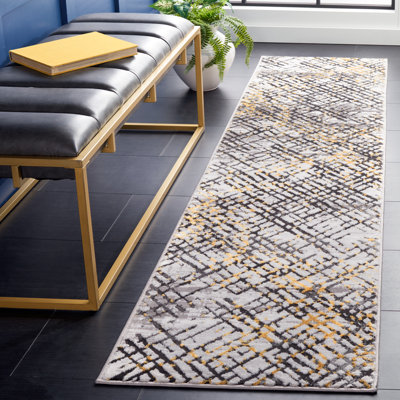 Tapis gris / doré Minyard 275