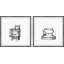 Old Washer 2 Piece Single Picture Frame Wall Art Set-1328501876