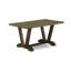 Cet ensemble de salle à manger 5 pièces contient une table Mid-Century patinée Jacobean et 4 chaises Parson en tissu de sable sable clair - Finition patinée Jacobean-268975735-268975734-268975739