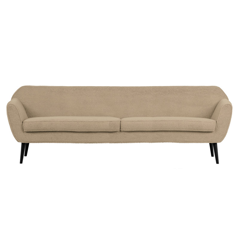 3 Seater Sofa, Teddy Sand, 75 cm H x 230 cm W x 82 cm D