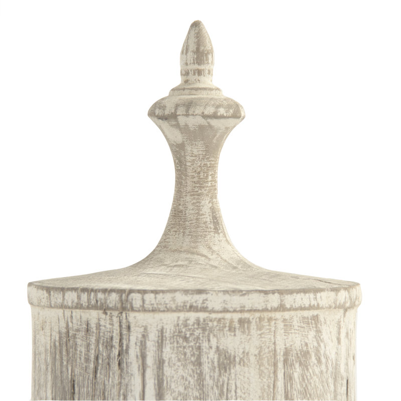 Pot en bois blanc 25,75 po
