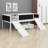 Loft Bed Wood Frame Featuring Two Built-in Storage Boxes, Perfect for Kids and Teens-362051164