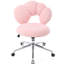 Chaise rotative 360 avec tissu confortable pour le bureau - Hauteur réglable rose pour se détendre