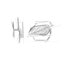 Dolomite Steel LED Flush Mounted Sconce-2054841429-2054841424