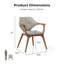 Chaise avec accoudoirs en bois massif Premier