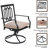 Bavan 4 - Person Patio Dining Set with Square Table , Cushions Included-100187960