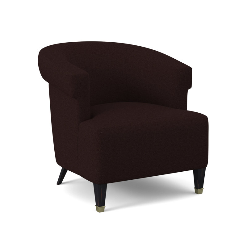 Fauteuil large de 30,5 po Madame, Acajou Margaret, Ébène vintage