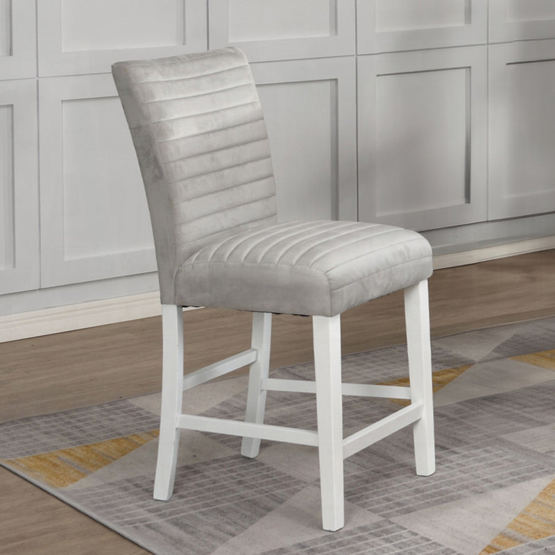 Ensemble de 2 chaises rembourrées en velours