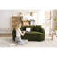 049s Chenille 2 sans os avec mise à niveau, 3 coussins décoratifs, pour le salon, le bureau, l’appartement, l’espace et le confortable courbé en chenille, utilisation modulaire à la maison, profil