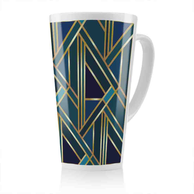 Geometric Pattern Latte Mug