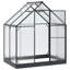 vidaXL Garden Greenhouse Anthracite Aluminum and Galvanised Steel Outdoor-134288130