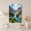 «Turquoise River In Rocky Canyon», art mural sur toile-437742282