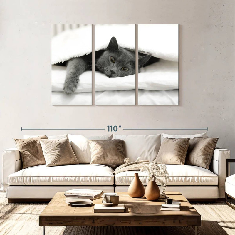 Lazy Cat, 48" H x 74" W