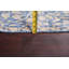 Tapis décoratif en laine de conception unique noué à la main 1960s bleu/beige 9 pi 8 po x 12 pi 9 po