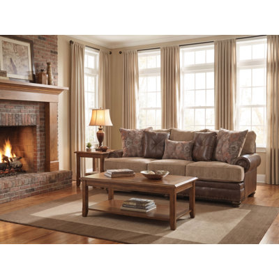 3-Seat Upholstered Nailhead Trimmed Sofa