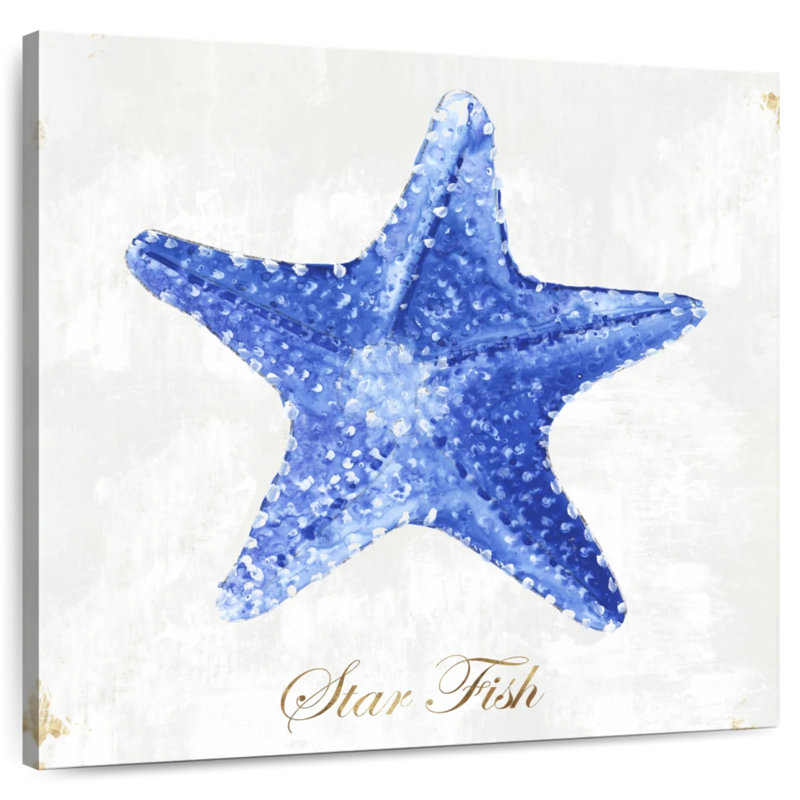 Brampt Blue Starfish, 33" H x 33" W
