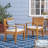 Wood Dining Chair Pair - Cream Water- Cushion, Classy Beige Cushion Chairs Crafted From With Water Resistance